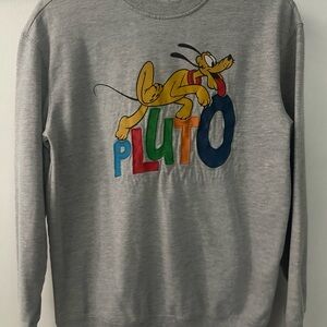 Gray Pluto Graphic Men's Sweater
